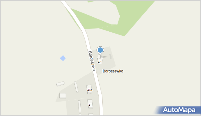 Boroszewo, Boroszewo, 44, mapa Boroszewo