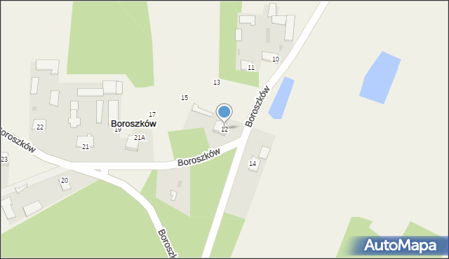 Boroszków, Boroszków, 12, mapa Boroszków