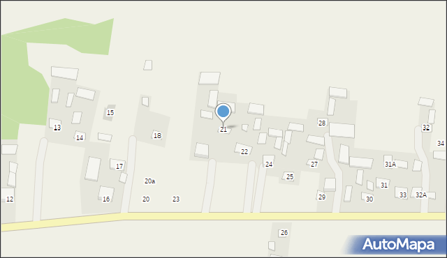 Borów, Borów, 21, mapa Borów