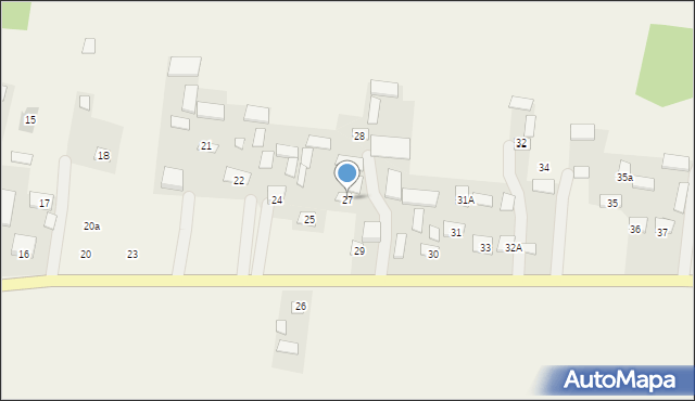 Borów, Borów, 27, mapa Borów