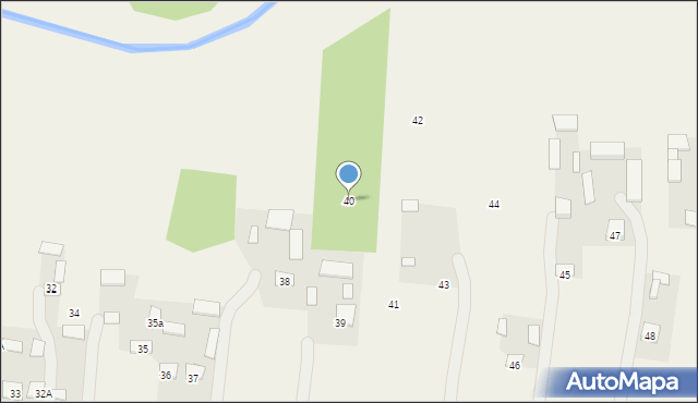 Borów, Borów, 40, mapa Borów