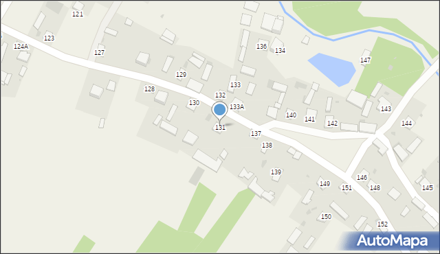 Borów, Borów, 131, mapa Borów