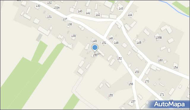 Borów, Borów, 150, mapa Borów