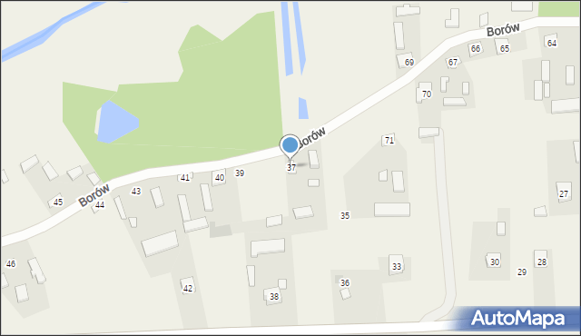 Borów, Borów, 37, mapa Borów