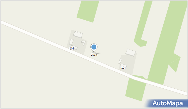 Borów, Borów, 103a, mapa Borów