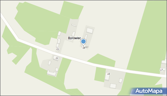 Borów, Borów, 18, mapa Borów