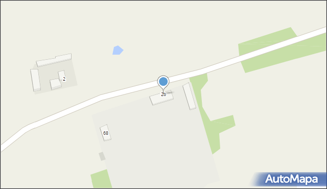 Borów, Borów, 2b, mapa Borów