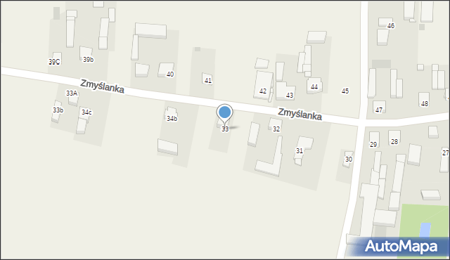 Borów, Borów, 33, mapa Borów