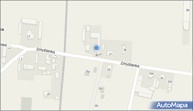 Borów, Borów, 36, mapa Borów