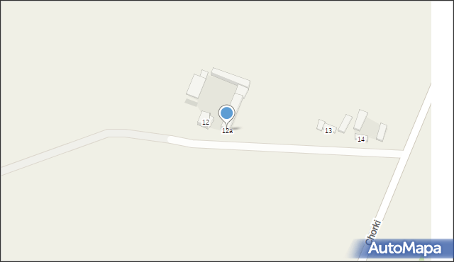 Borów, Borów, 12a, mapa Borów