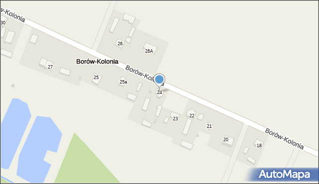 Borów-Kolonia, Borów-Kolonia, 24, mapa Borów-Kolonia