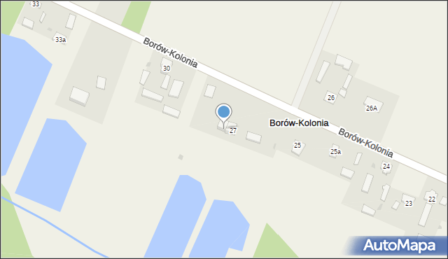 Borów-Kolonia, Borów-Kolonia, 28, mapa Borów-Kolonia