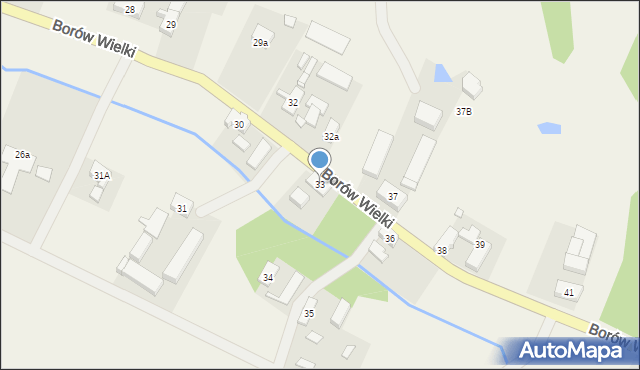 Borów Wielki, Borów Wielki, 33, mapa Borów Wielki