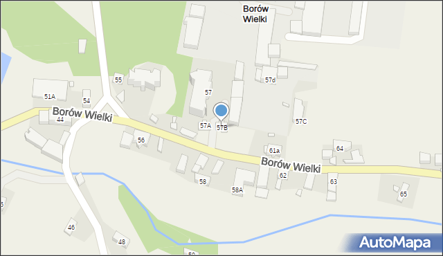 Borów Wielki, Borów Wielki, 57B, mapa Borów Wielki