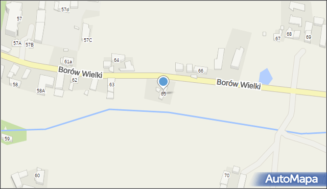 Borów Wielki, Borów Wielki, 65, mapa Borów Wielki