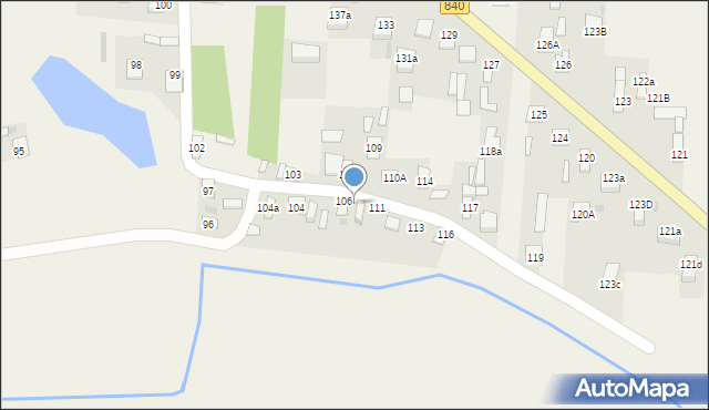 Borowa, Borowa, 107, mapa Borowa