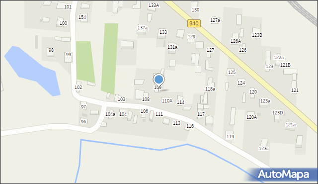 Borowa, Borowa, 110, mapa Borowa