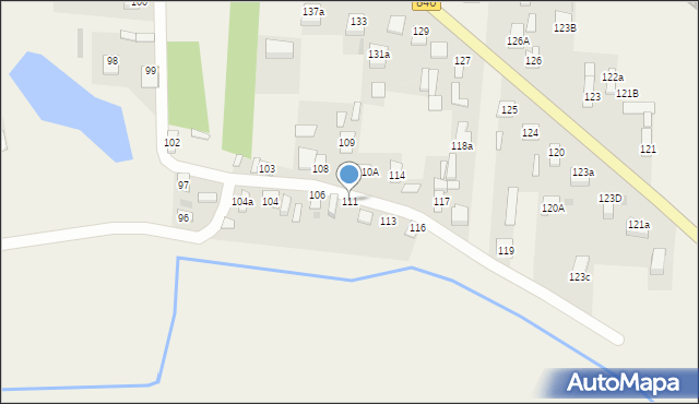Borowa, Borowa, 111, mapa Borowa