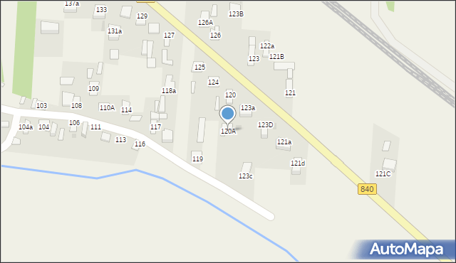 Borowa, Borowa, 120A, mapa Borowa