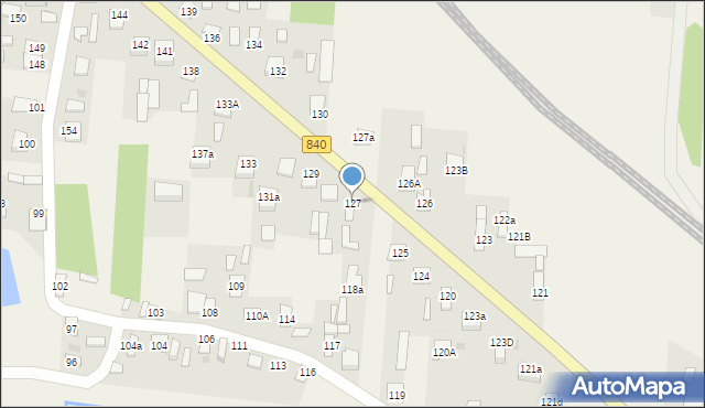 Borowa, Borowa, 127, mapa Borowa