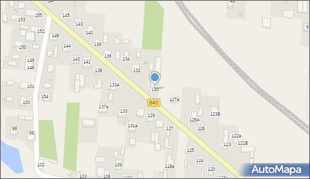 Borowa, Borowa, 130, mapa Borowa
