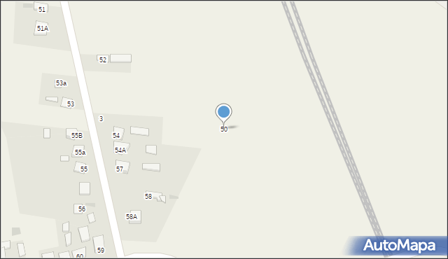 Borowa, Borowa, 50, mapa Borowa