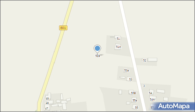 Borowa, Borowa, 52a, mapa Borowa