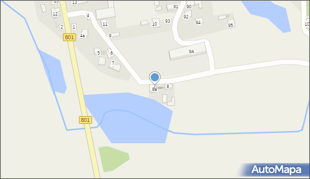 Borowa, Borowa, 8a, mapa Borowa