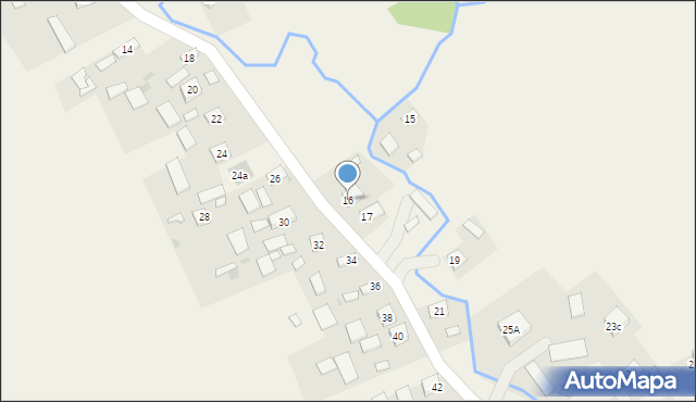 Borowa, Borowa, 16, mapa Borowa