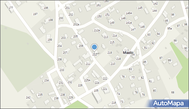 Borowa, Borowa, 212, mapa Borowa