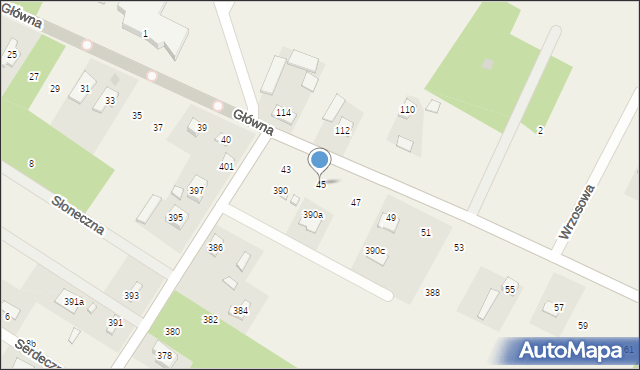 Borowa, Borowa, 45, mapa Borowa