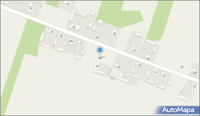 Borowa, Borowa, 18b, mapa Borowa