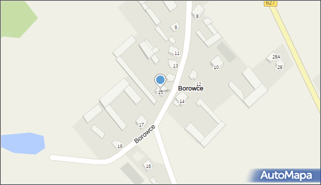 Borowce, Borowce, 15, mapa Borowce