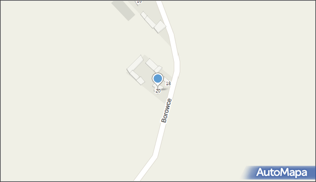 Borowce, Borowce, 20, mapa Borowce