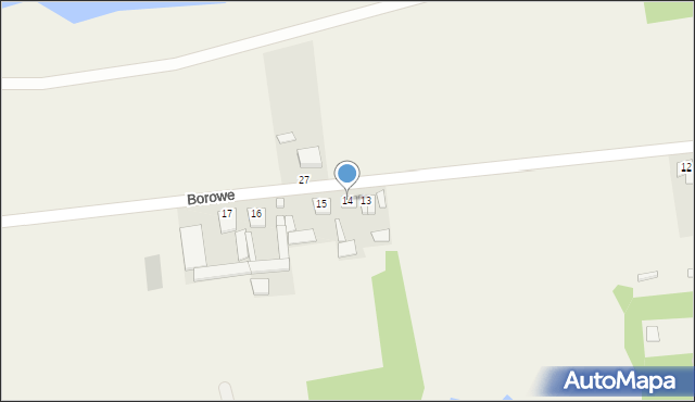 Borowe, Borowe, 14, mapa Borowe