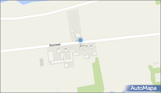 Borowe, Borowe, 15, mapa Borowe
