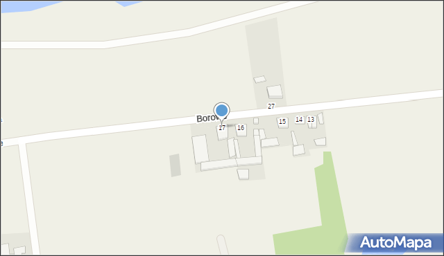 Borowe, Borowe, 17, mapa Borowe