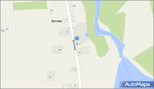 Borowe, Borowe, 19, mapa Borowe