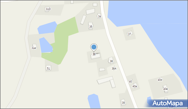 Borowe, Borowe, 36, mapa Borowe