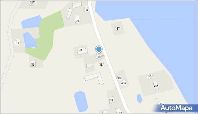 Borowe, Borowe, 38, mapa Borowe