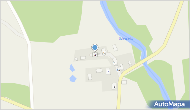 Borowe, Borowe, 4, mapa Borowe