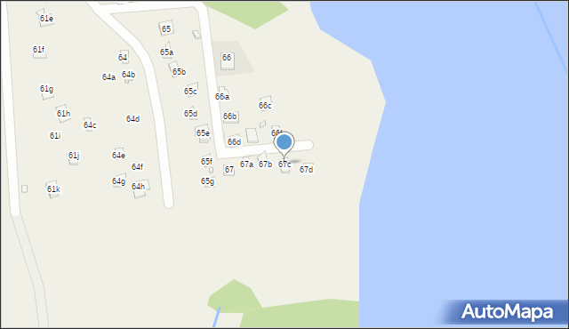 Borowe, Borowe, 67c, mapa Borowe