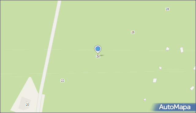 Borówek, Borówek, 24, mapa Borówek