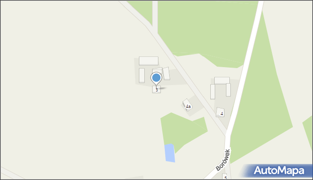 Borówek, Borówek, 3, mapa Borówek