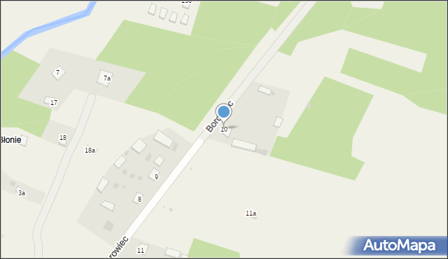 Borowiec, Borowiec, 10, mapa Borowiec