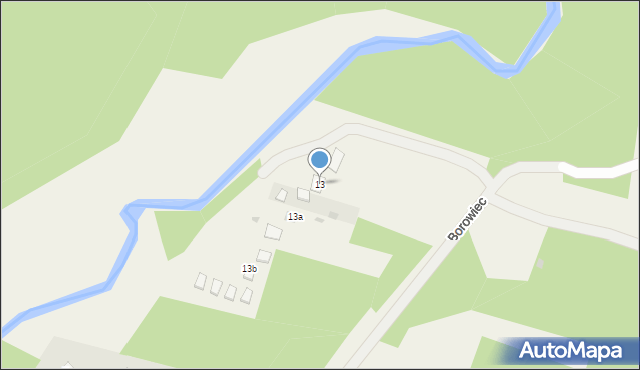 Borowiec, Borowiec, 13, mapa Borowiec
