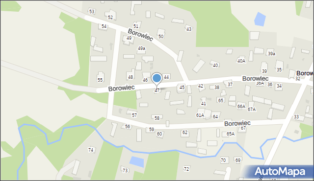 Borowiec, Borowiec, 47, mapa Borowiec
