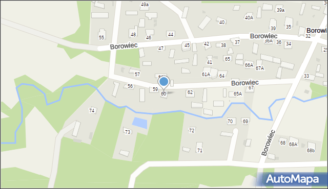 Borowiec, Borowiec, 60, mapa Borowiec