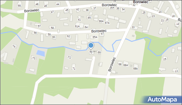 Borowiec, Borowiec, 70, mapa Borowiec