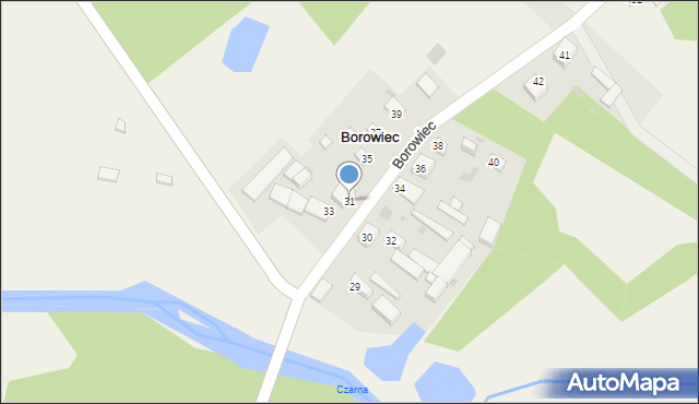 Borowiec, Borowiec, 31, mapa Borowiec